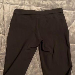 Ann Taylor black dress pants with gold zippers
